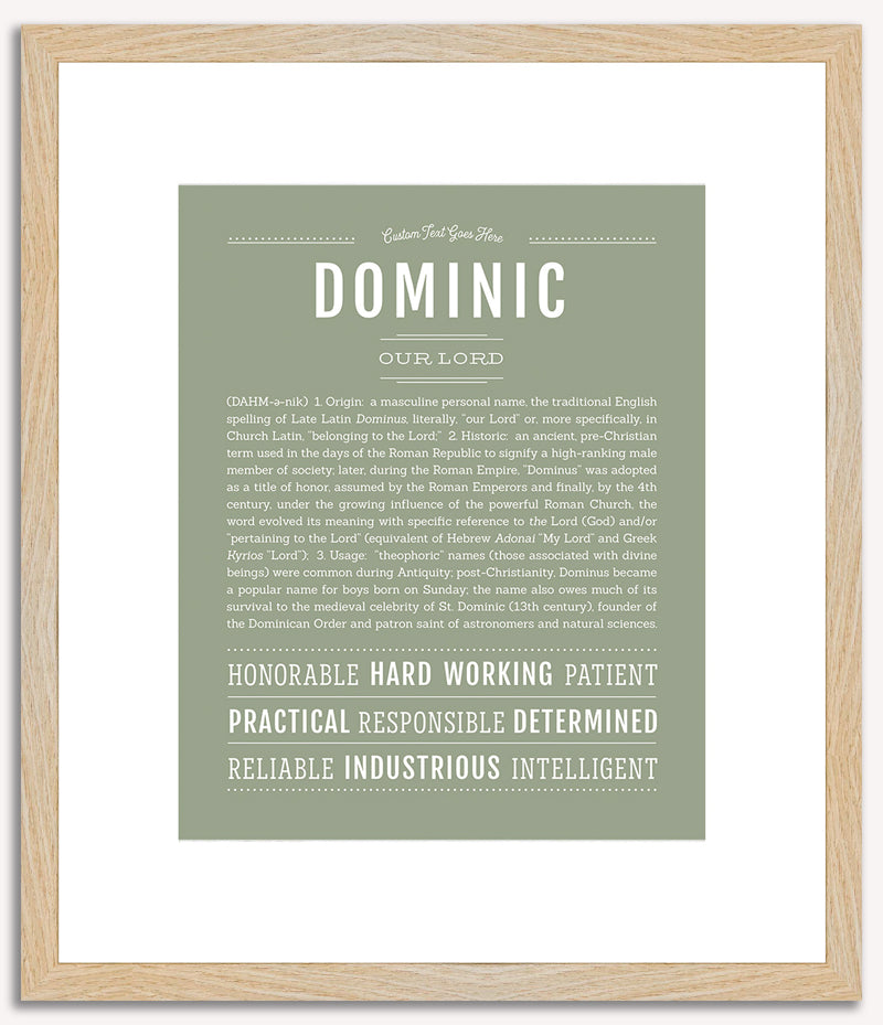 Dominic | Name Art Print