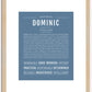 Dominic | Name Art Print