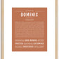 Dominic | Name Art Print