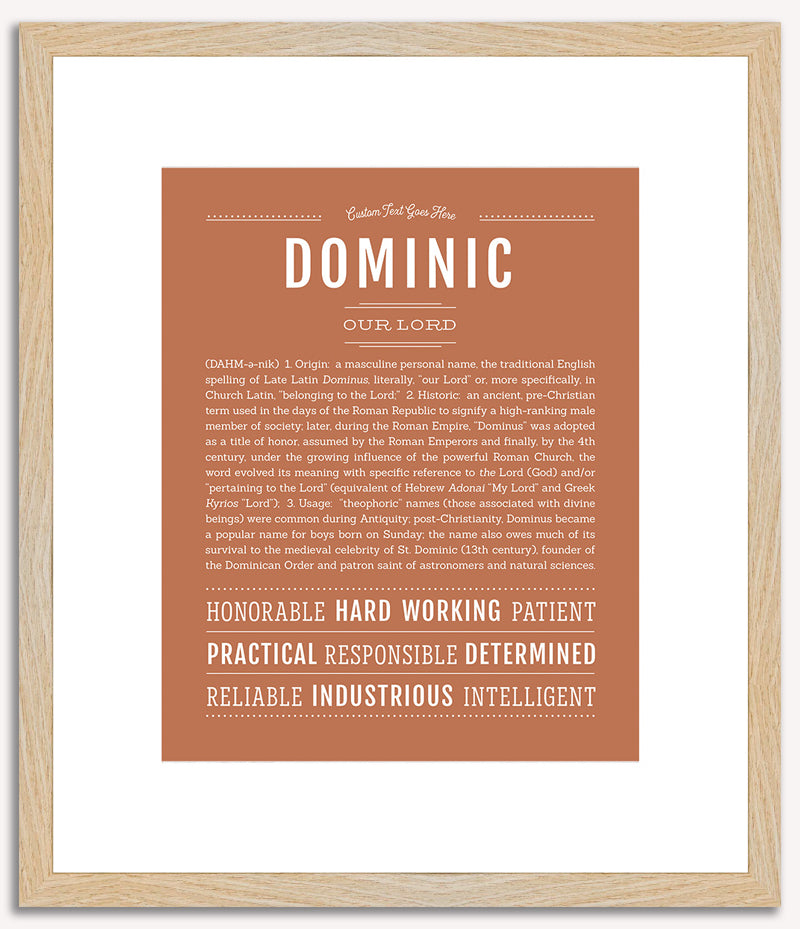 Dominic | Name Art Print