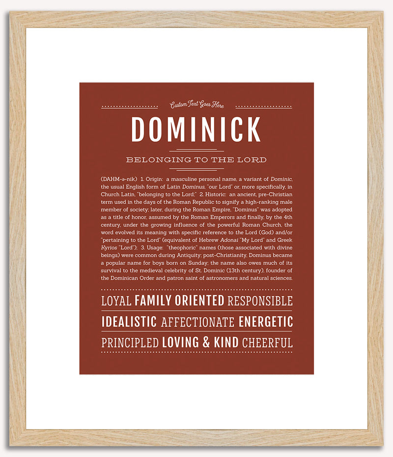 Dominick | Name Art Print