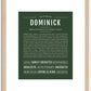 Dominick | Name Art Print