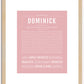 Dominick | Name Art Print