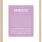 Dominick | Name Art Print