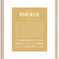 Dominick | Name Art Print