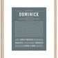 Dominick | Name Art Print