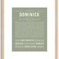 Dominick | Name Art Print