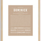 Dominick | Name Art Print