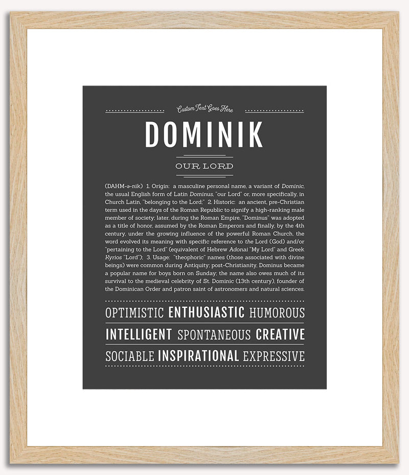 Dominik | Name Art Print