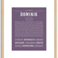 Dominik | Name Art Print