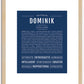 Dominik | Name Art Print