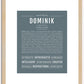 Dominik | Name Art Print