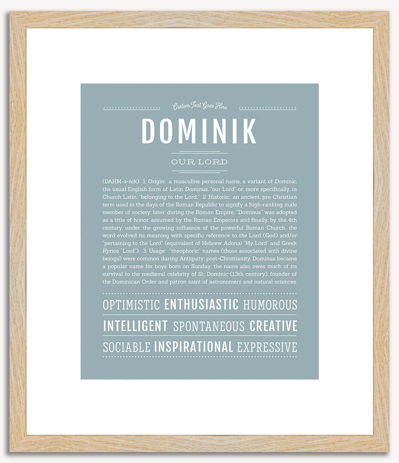 Dominik | Name Art Print