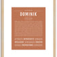 Dominik | Name Art Print