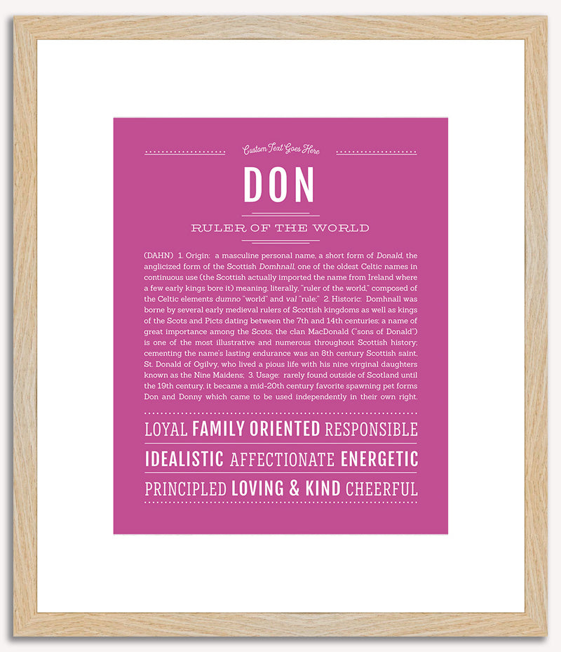 Don | Name Art Print