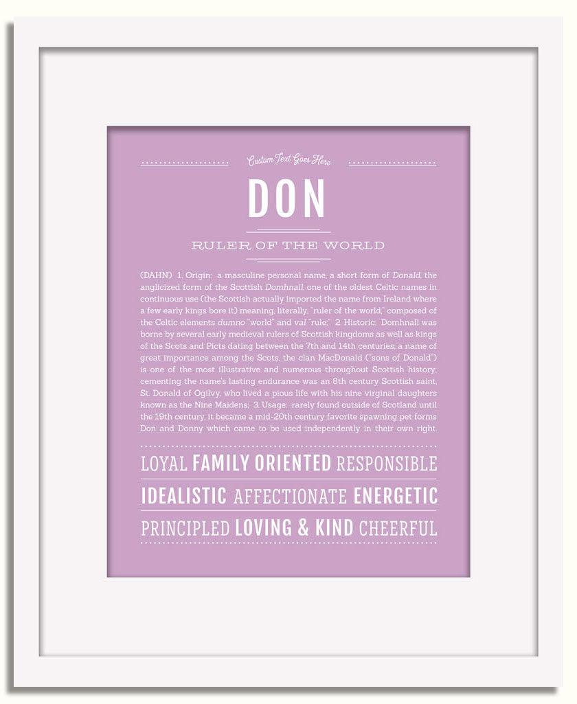 Frame Options | Lilac | White Frame, Matted