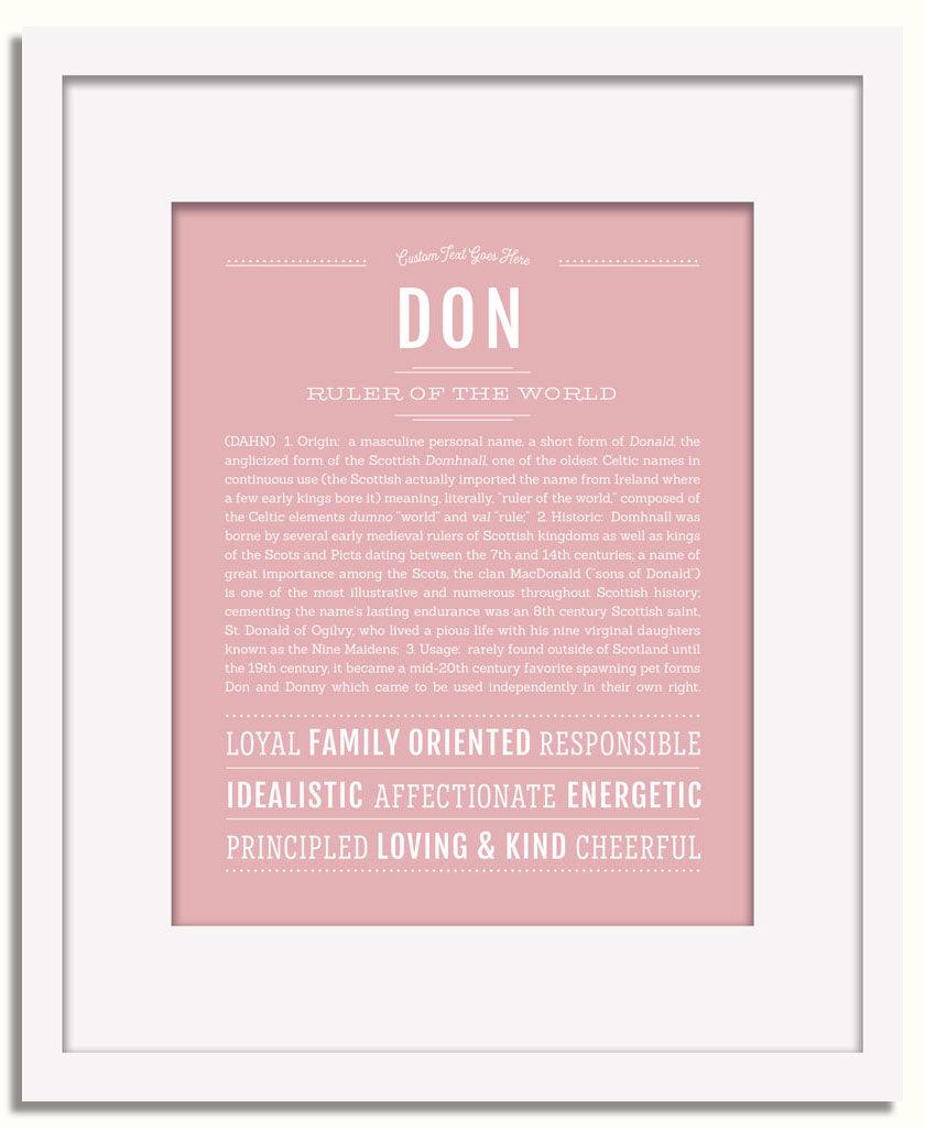 Frame Options | Dusty Rose | White Frame, Matted