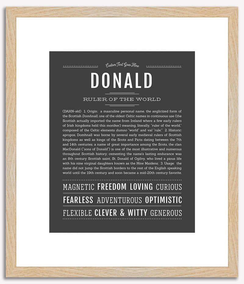 Donald | Name Art Print