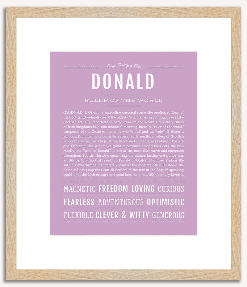 Donald | Name Art Print