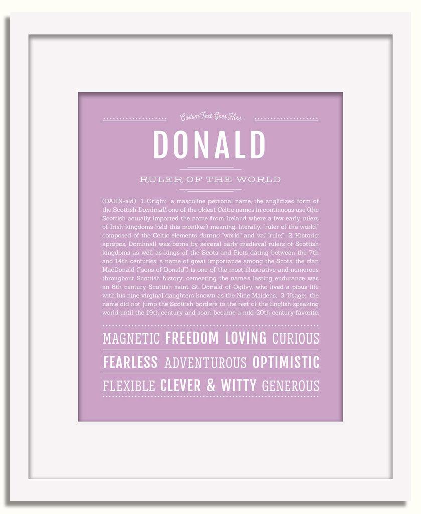 Frame Options | Lilac | White Frame, Matted