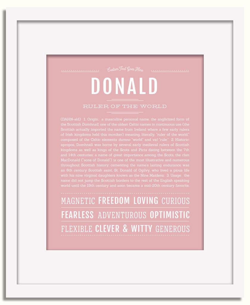 Frame Options | Dusty Rose | White Frame, Matted