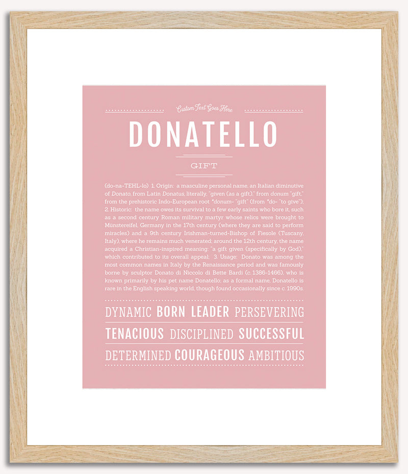 Donatello | Name Art Print