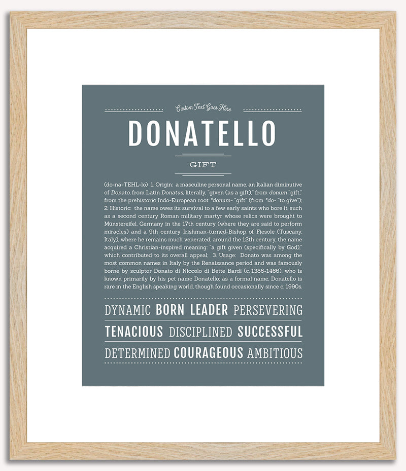 Donatello | Name Art Print