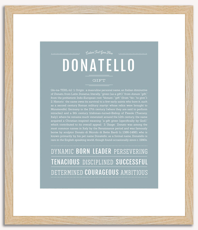 Donatello | Name Art Print