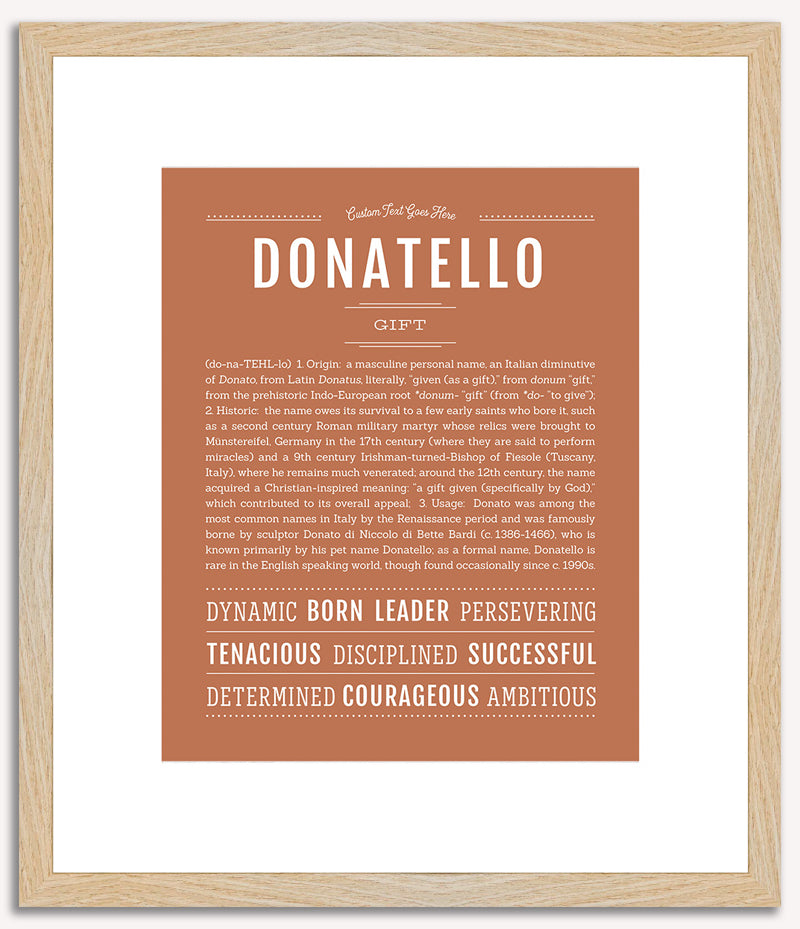 Donatello | Name Art Print