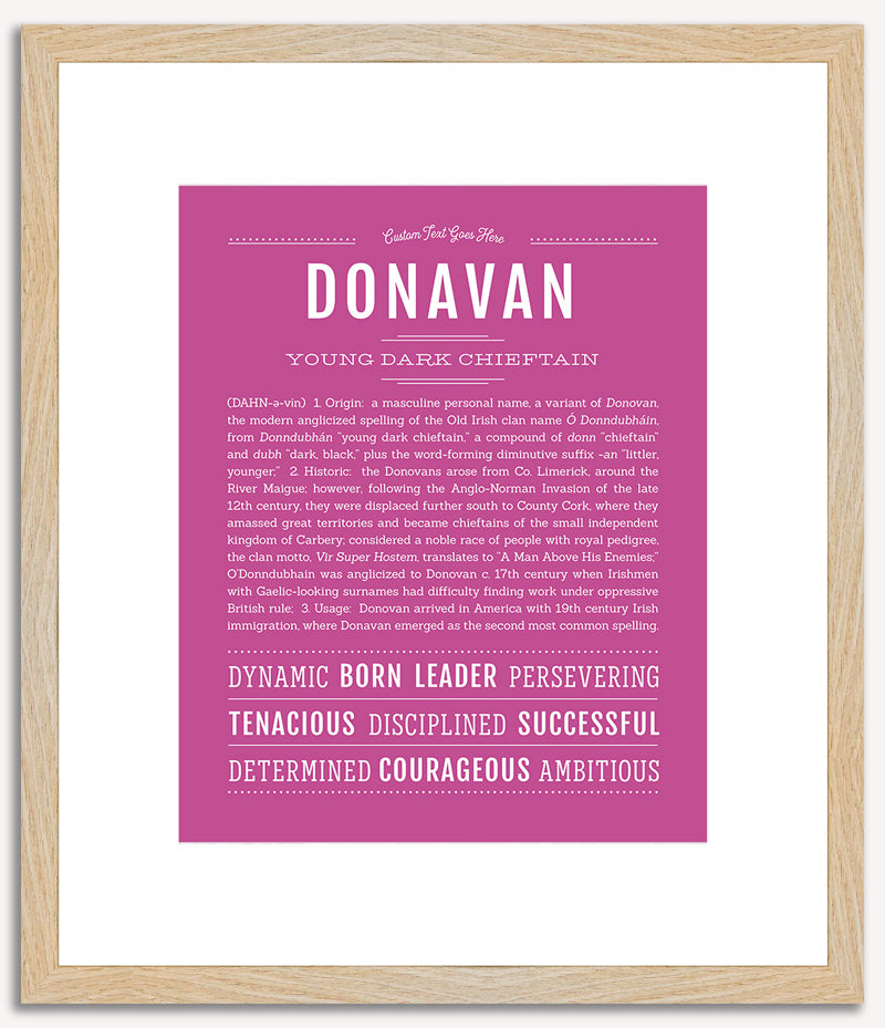 Donavan | Name Art Print