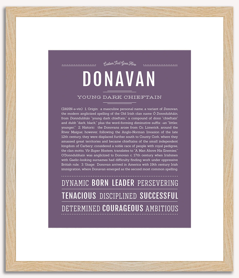 Donavan | Name Art Print