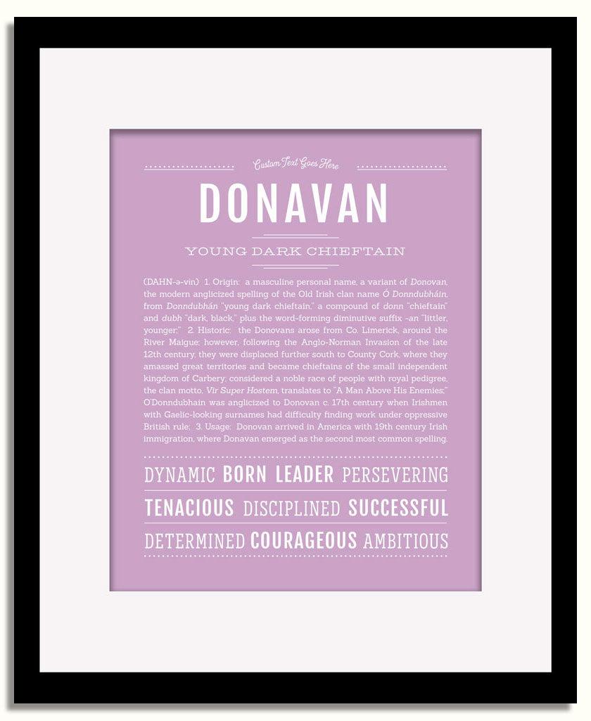 Frame Options | Lilac | Black Frame, Matted