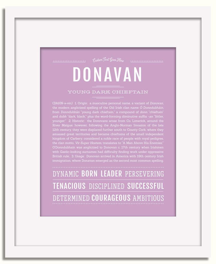 Frame Options | Lilac | White Frame, Matted