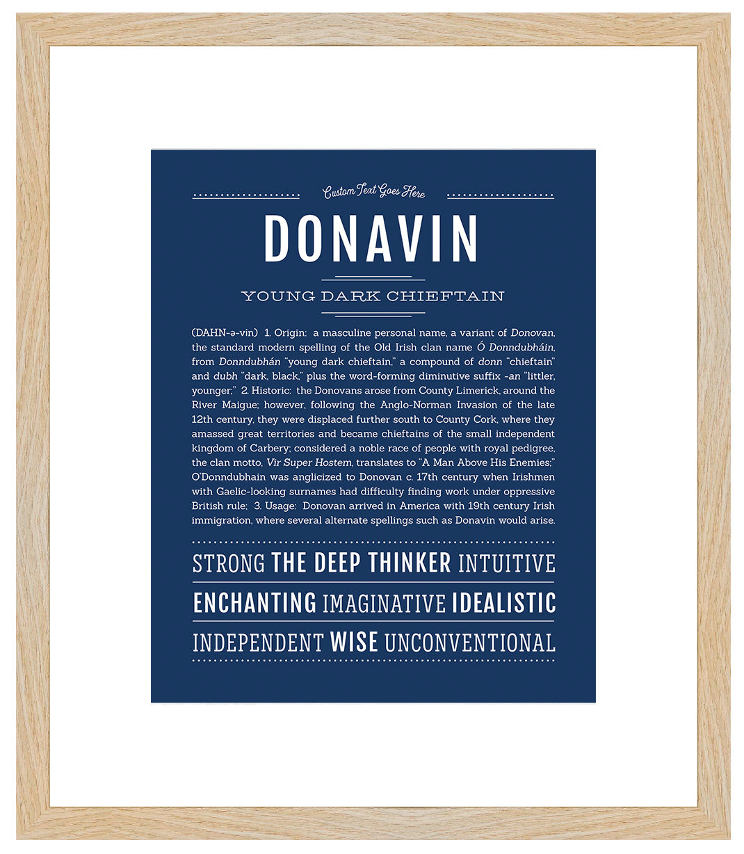 Donavin | Name Art Print