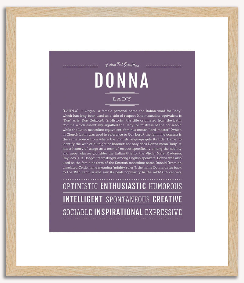 Donna | Name Art Print