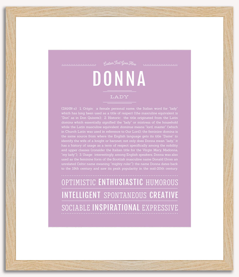 Donna | Name Art Print