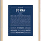 Donna | Name Art Print