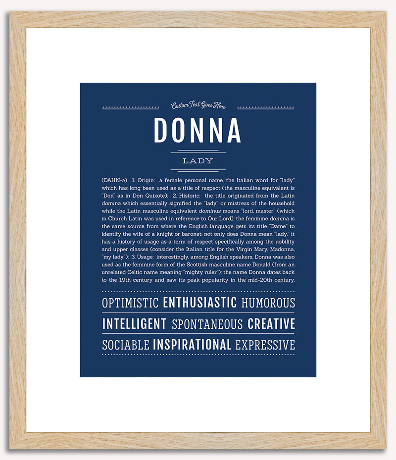 Donna | Name Art Print