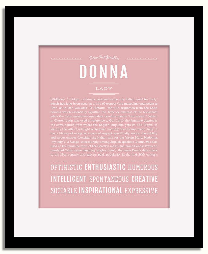 Frame Options | Dusty Rose | Black Frame, Matted