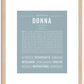 Donna | Name Art Print