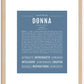 Donna | Name Art Print