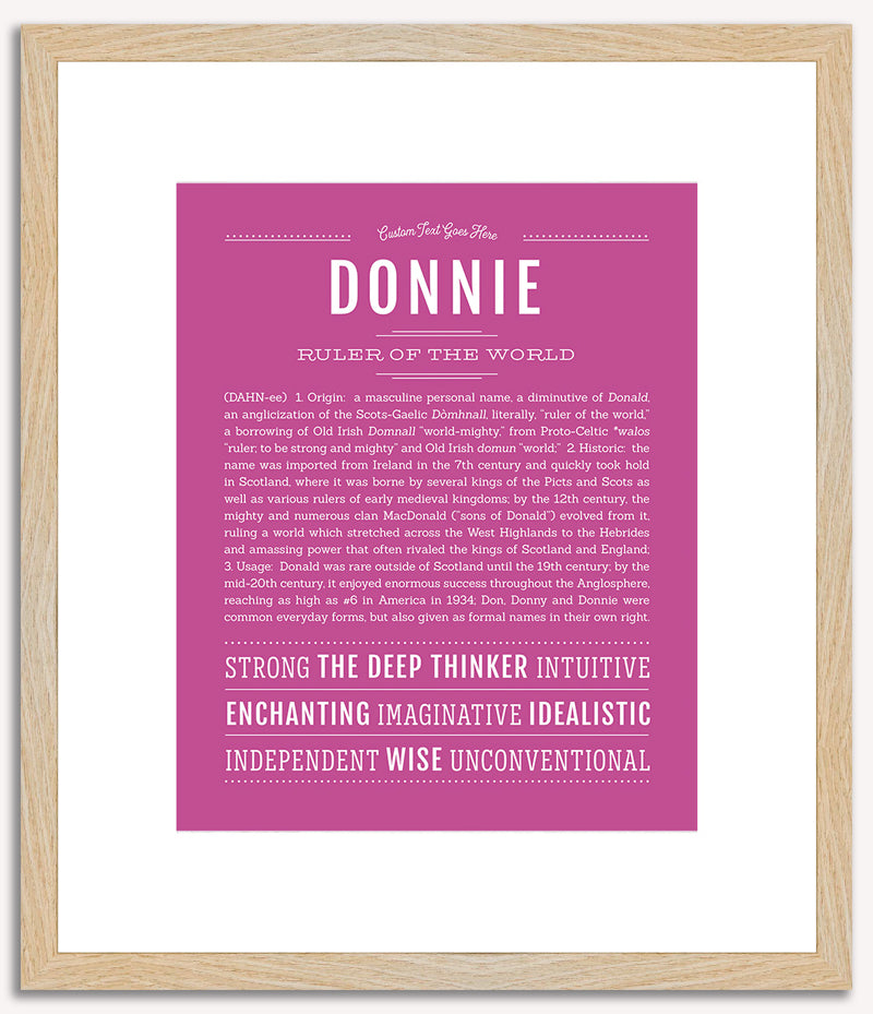 Donnie | Name Art Print