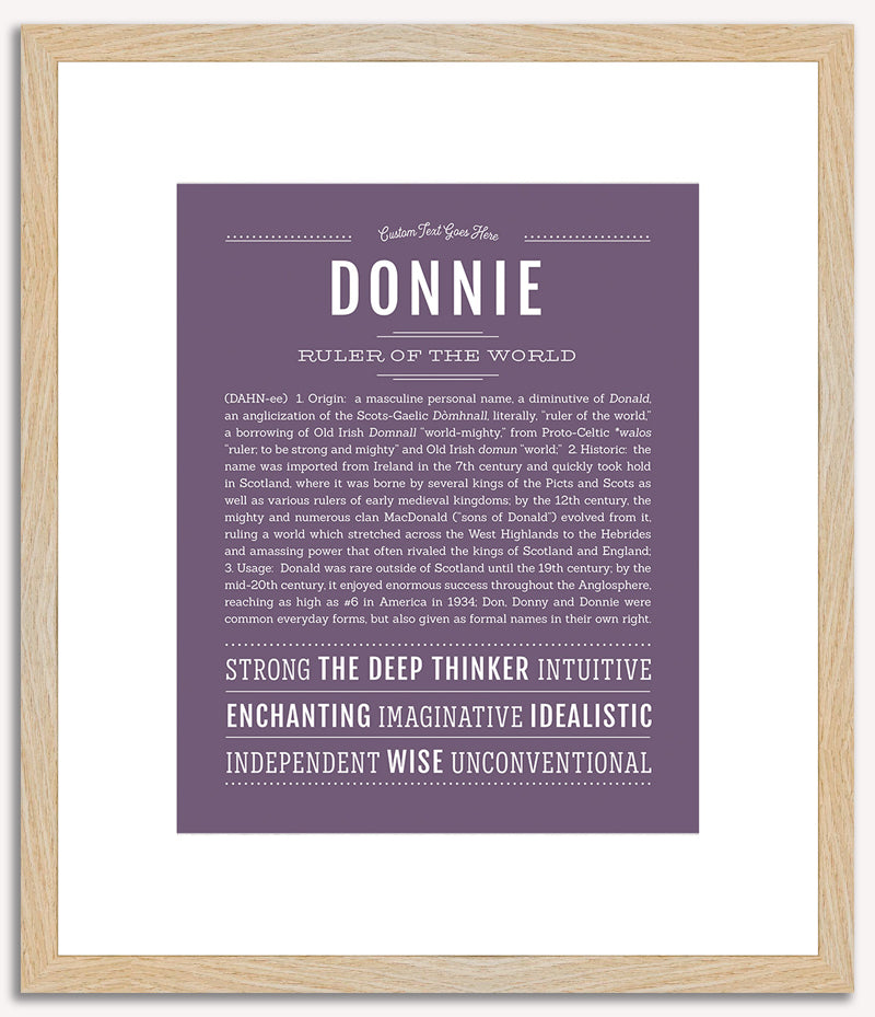 Donnie | Name Art Print