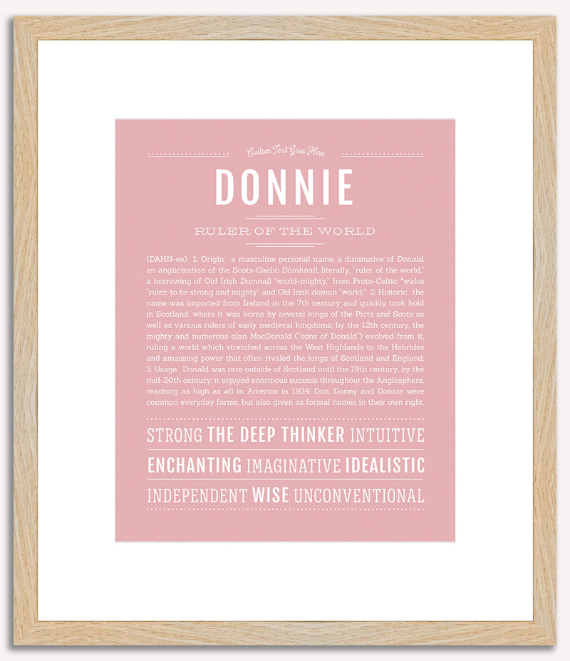 Donnie | Name Art Print