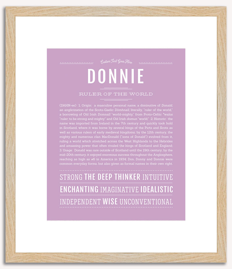 Donnie | Name Art Print