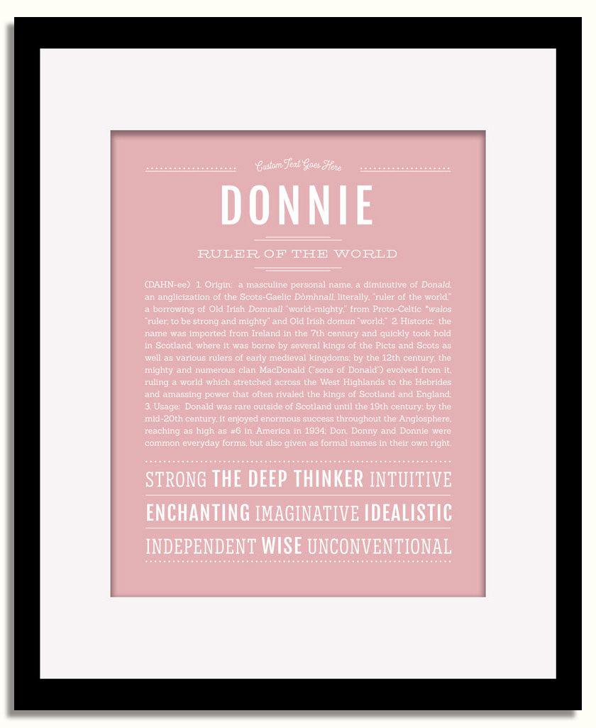 Frame Options | Dusty Rose | Black Frame, Matted