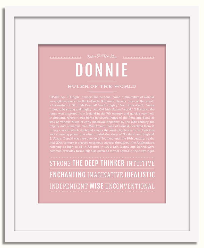 Frame Options | Dusty Rose | White Frame, Matted