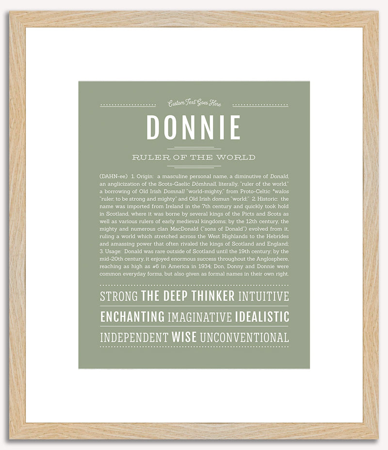 Donnie | Name Art Print