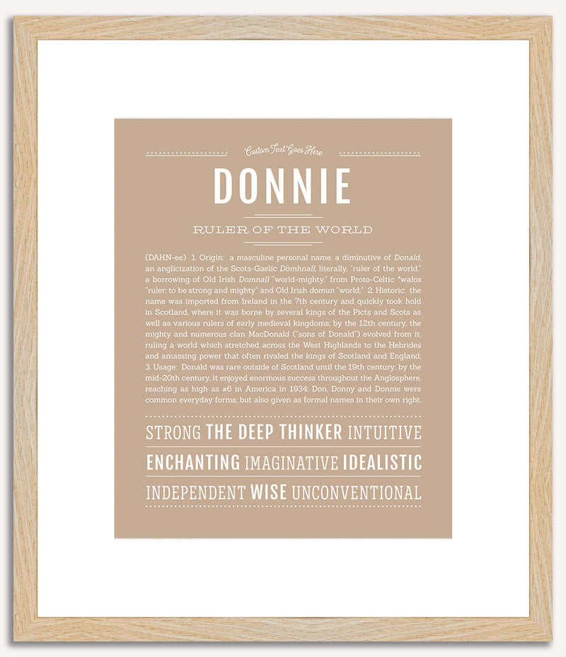 Donnie | Name Art Print