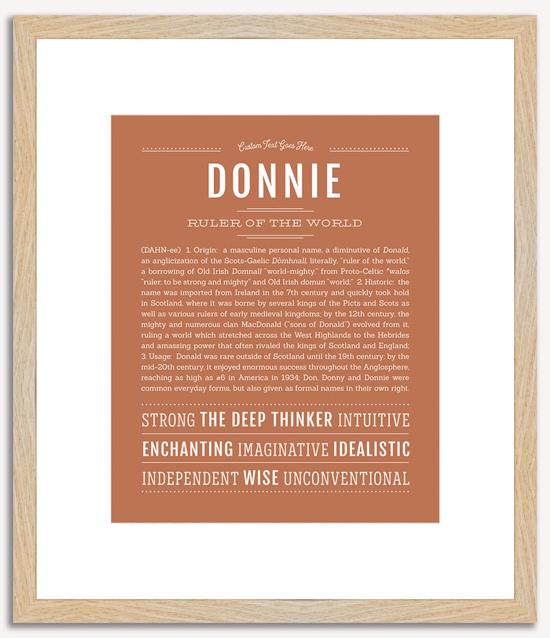 Donnie | Name Art Print